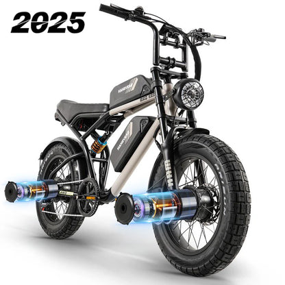 Dual Motor | Dual Battery E-Bike for Adults - Ham